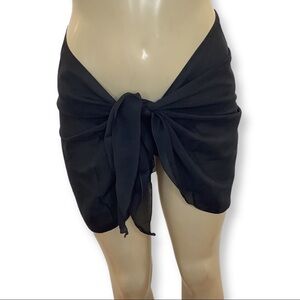 Zuliana Made in USA Black Sarong